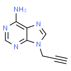 ChemSpider 2D Image | 9-propargyladenine | C8H7N5