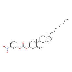 ChemSpider 2D Image | 10,13-Dimethyl-17-octyl-2,3,4,7,8,9,10,11,12,13,14,15,16,17-tetradecahydro-1H-cyclopenta[a]phenanthren-3-yl 3-nitrophenyl carbonate | C34H49NO5