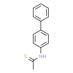 ChemSpider 2D Image | N-(4-Biphenylyl)ethanethioamide | C14H13NS