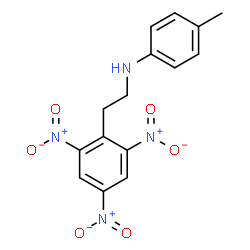 ChemSpider 2D Image | p-Tolyl-[2-(2,4,6-trinitro-phenyl)-ethyl]-amine | C15H14N4O6