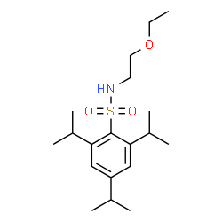 ChemSpider 2D Image | N-(2-Ethoxyethyl)-2,4,6-triisopropylbenzenesulfonamide | C19H33NO3S