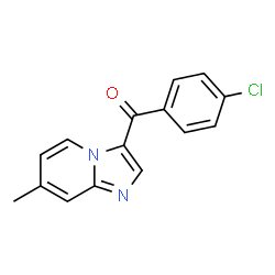 ChemSpider 2D Image | (4-CHLOROPHENYL)(7-METHYLIMIDAZO(1,2-A)PYRIDIN-3-YL)METHANONE | C15H11ClN2O
