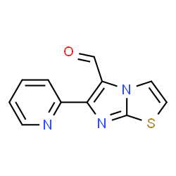 ChemSpider 2D Image | 6-(Pyridin-2-yl)imidazo[2,1-b]thiazole-5-carbaldehyde | C11H7N3OS