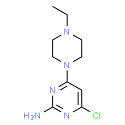 ChemSpider 2D Image | 4-Chloro-6-(4-ethyl-1-piperazinyl)-2-pyrimidinamine | C10H16ClN5
