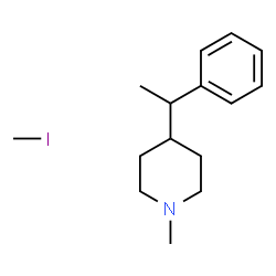 ChemSpider 2D Image | 1-Methyl-4-(1-phenylethyl)piperidine - iodomethane (1:1) | C15H24IN