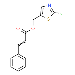 ChemSpider 2D Image | (2-Chloro-1,3-thiazol-5-yl)methyl 3-phenylacrylate | C13H10ClNO2S