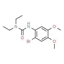 ChemSpider 2D Image | 3-(2-Bromo-4,5-dimethoxyphenyl)-1,1-diethylurea | C13H19BrN2O3