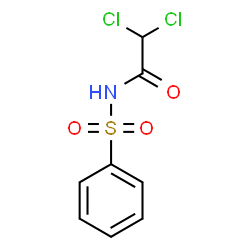 ChemSpider 2D Image | 2,2-Dichloro-N-(phenylsulfonyl)acetamide | C8H7Cl2NO3S
