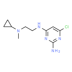 ChemSpider 2D Image | 6-Chloro-N~4~-{2-[cyclopropyl(methyl)amino]ethyl}-2,4-pyrimidinediamine | C10H16ClN5