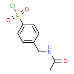 ChemSpider 2D Image | 4-(Acetamidomethyl)benzenesulfonyl chloride | C9H10ClNO3S