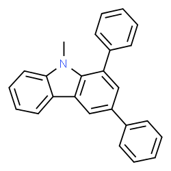 ChemSpider 2D Image | 9-Methyl-1,3-diphenyl-9H-carbazole | C25H19N