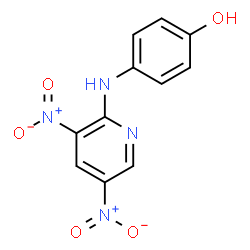 ChemSpider 2D Image | 4-[(3,5-Dinitro-2-pyridinyl)amino]phenol | C11H8N4O5