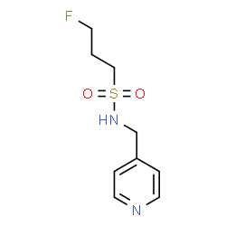 ChemSpider 2D Image | 3-Fluoro-N-(4-pyridinylmethyl)-1-propanesulfonamide | C9H13FN2O2S