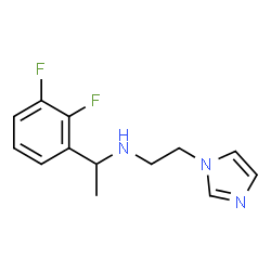 ChemSpider 2D Image | 1-(2,3-Difluorophenyl)-N-[2-(1H-imidazol-1-yl)ethyl]ethanamine | C13H15F2N3
