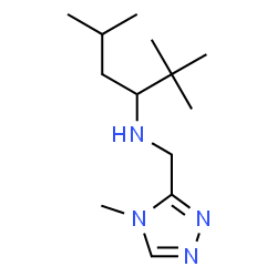 ChemSpider 2D Image | 2,2,5-Trimethyl-N-[(4-methyl-4H-1,2,4-triazol-3-yl)methyl]-3-hexanamine | C13H26N4