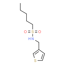 ChemSpider 2D Image | N-(3-Thienylmethyl)-1-pentanesulfonamide | C10H17NO2S2