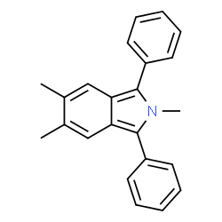 ChemSpider 2D Image | 2,5,6-Trimethyl-1,3-diphenyl-2H-isoindole | C23H21N