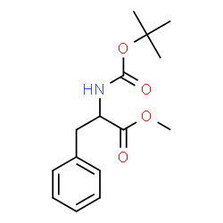 ChemSpider 2D Image | Methyl N-(tert-butoxycarbonyl)phenylalaninate | C15H21NO4