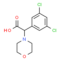 ChemSpider 2D Image | (3,5-Dichlorophenyl)(4-morpholinyl)acetic acid | C12H13Cl2NO3