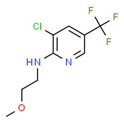 ChemSpider 2D Image | 3-Chloro-N-(2-methoxyethyl)-5-(trifluoromethyl)-2-pyridinamine | C9H10ClF3N2O