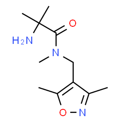 ChemSpider 2D Image | N-[(3,5-Dimethyl-1,2-oxazol-4-yl)methyl]-N,2-dimethylalaninamide | C11H19N3O2