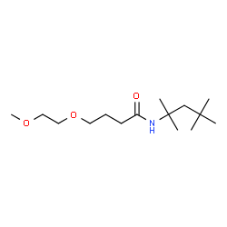 ChemSpider 2D Image | 4-(2-Methoxyethoxy)-N-(2,4,4-trimethyl-2-pentanyl)butanamide | C15H31NO3