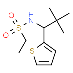 ChemSpider 2D Image | N-[2,2-Dimethyl-1-(2-thienyl)propyl]ethanesulfonamide | C11H19NO2S2