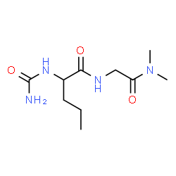 ChemSpider 2D Image | N-Carbamoylnorvalyl-N,N-dimethylglycinamide | C10H20N4O3