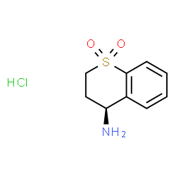ChemSpider 2D Image | (4S)-4-Thiochromanamine 1,1-dioxide hydrochloride (1:1) | C9H12ClNO2S