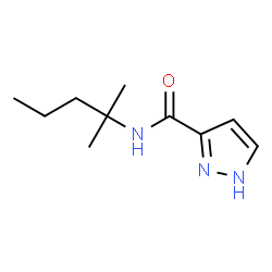 ChemSpider 2D Image | N-(2-Methyl-2-pentanyl)-1H-pyrazole-3-carboxamide | C10H17N3O