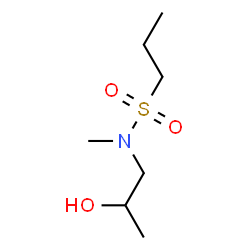 ChemSpider 2D Image | N-(2-Hydroxypropyl)-N-methyl-1-propanesulfonamide | C7H17NO3S