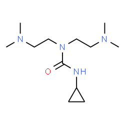 ChemSpider 2D Image | 3-Cyclopropyl-1,1-bis[2-(dimethylamino)ethyl]urea | C12H26N4O