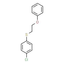 ChemSpider 2D Image | 1-Chloro-4-[(2-phenoxyethyl)sulfanyl]benzene | C14H13ClOS