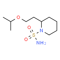 ChemSpider 2D Image | 2-(2-Isopropoxyethyl)-1-piperidinesulfonamide | C10H22N2O3S