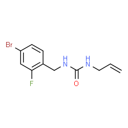 ChemSpider 2D Image | 1-Allyl-3-(4-bromo-2-fluorobenzyl)urea | C11H12BrFN2O