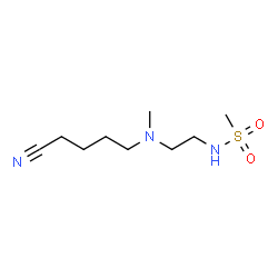 ChemSpider 2D Image | N-{2-[(4-Cyanobutyl)(methyl)amino]ethyl}methanesulfonamide | C9H19N3O2S