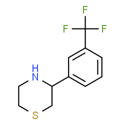 ChemSpider 2D Image | 3-[3-(Trifluoromethyl)phenyl]thiomorpholine | C11H12F3NS