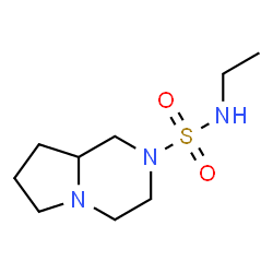ChemSpider 2D Image | N-Ethylhexahydropyrrolo[1,2-a]pyrazine-2(1H)-sulfonamide | C9H19N3O2S