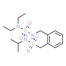 ChemSpider 2D Image | 1-(2-{[(Diethylsulfamoyl)amino]methyl}phenyl)-N-isopropylmethanesulfonamide | C15H27N3O4S2