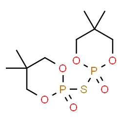 ChemSpider 2D Image | 2,2'-Sulfanediylbis(5,5-dimethyl-1,3,2-dioxaphosphinane) 2,2'-dioxide | C10H20O6P2S