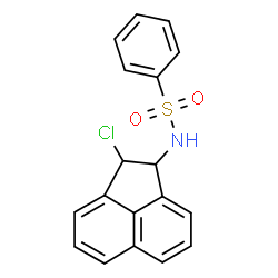 ChemSpider 2D Image | N-(2-Chloro-1,2-dihydro-1-acenaphthylenyl)benzenesulfonamide | C18H14ClNO2S