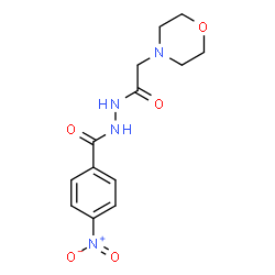 ChemSpider 2D Image | N'-(4-Morpholinylacetyl)-4-nitrobenzohydrazide | C13H16N4O5