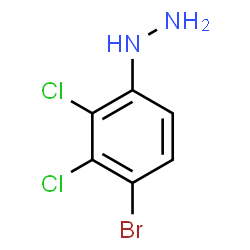 ChemSpider 2D Image | (4-Bromo-2,3-dichlorophenyl)hydrazine | C6H5BrCl2N2