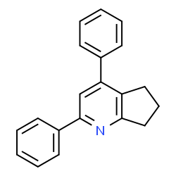 ChemSpider 2D Image | 2,4-Diphenyl-6,7-dihydro-5H-cyclopenta[b]pyridine | C20H17N