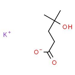 ChemSpider 2D Image | Potassium 4-hydroxy-4-methylpentanoate | C6H11KO3
