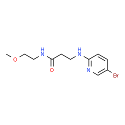 ChemSpider 2D Image | N~3~-(5-Bromo-2-pyridinyl)-N-(2-methoxyethyl)-beta-alaninamide | C11H16BrN3O2