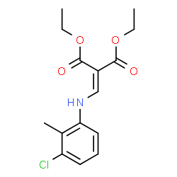 ChemSpider 2D Image | Diethyl {[(3-chloro-2-methylphenyl)amino]methylene}malonate | C15H18ClNO4