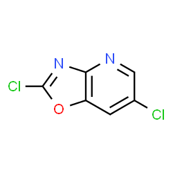 ChemSpider 2D Image | 2,6-Dichlorooxazolo[4,5-b]pyridine | C6H2Cl2N2O