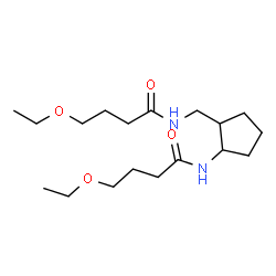 ChemSpider 2D Image | 4-Ethoxy-N-({2-[(4-ethoxybutanoyl)amino]cyclopentyl}methyl)butanamide | C18H34N2O4