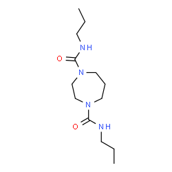 ChemSpider 2D Image | N,N'-Dipropyl-1,4-diazepane-1,4-dicarboxamide | C13H26N4O2